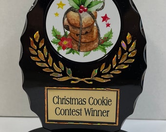 Christmas Cookie Contest Trophy: Personalized Award