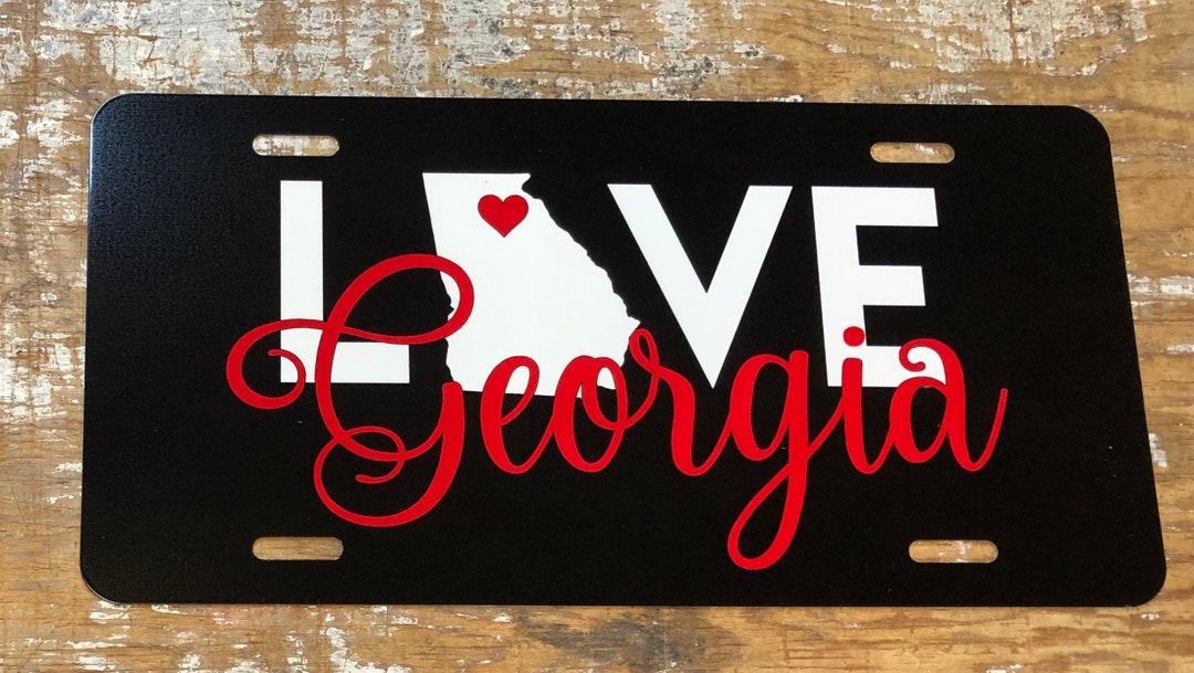 License Plate Love Car Tag Keychain Frame Etsy