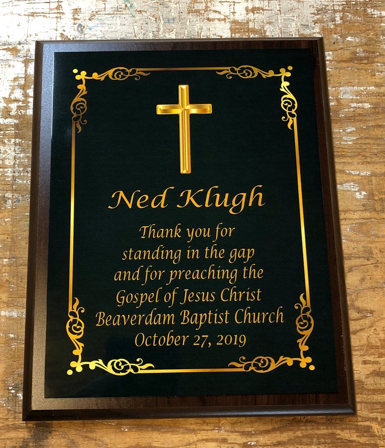 Christian award religious award Custom award plaque black with Etsy