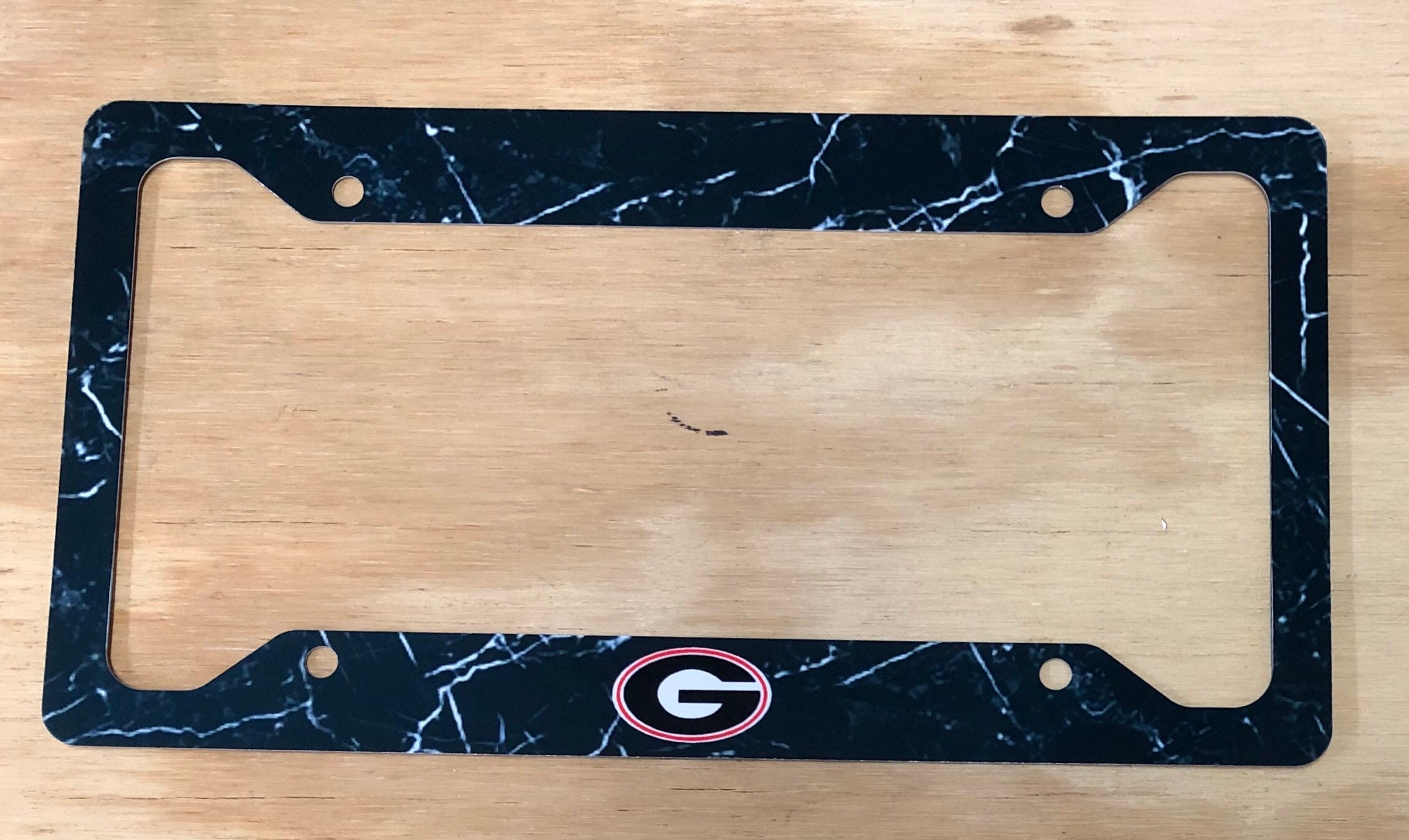 bulldogs license plate black marble license plate Etsy