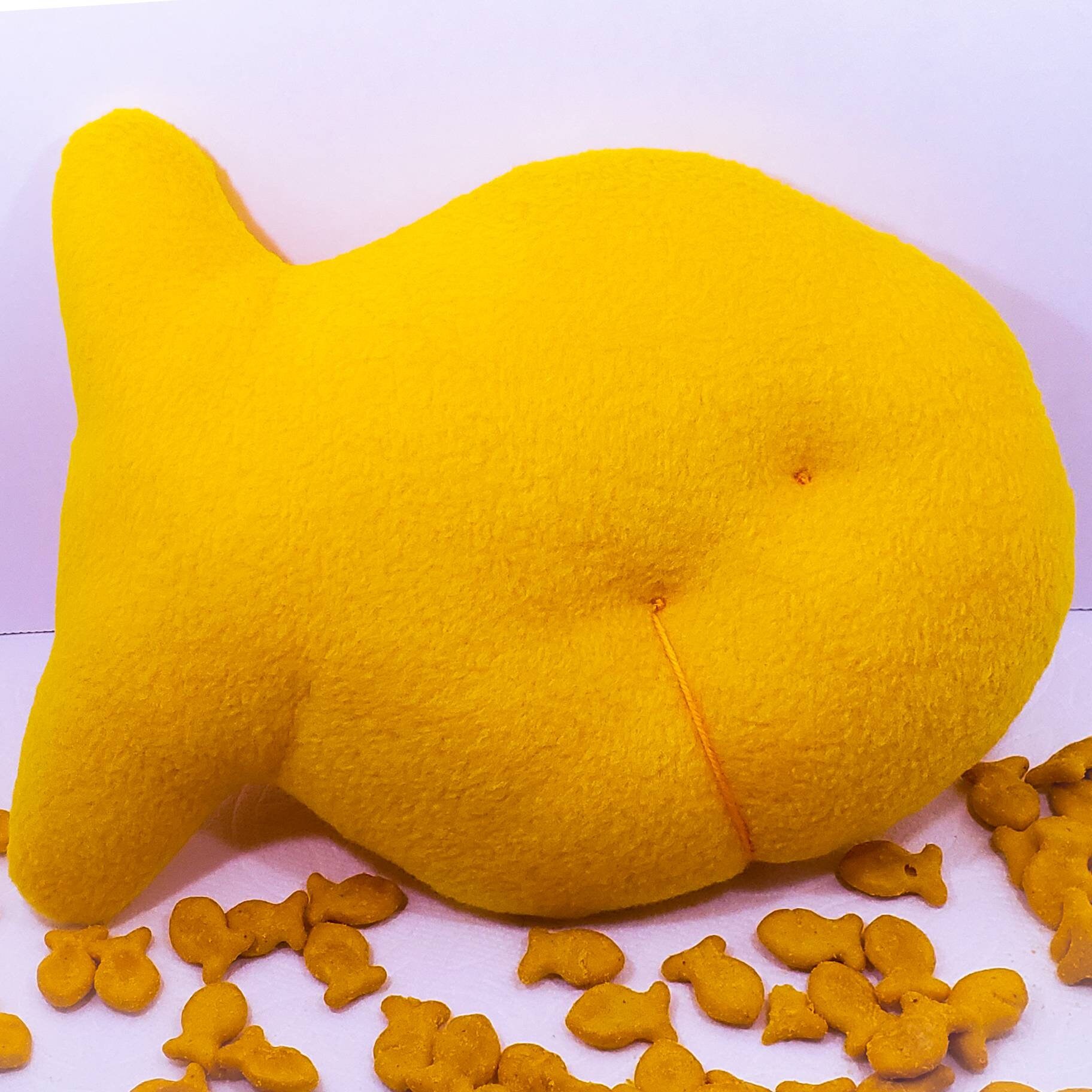 Big Jumbo Plush Goldfish Shape Snack Plushie Toy Fursuit Etsy