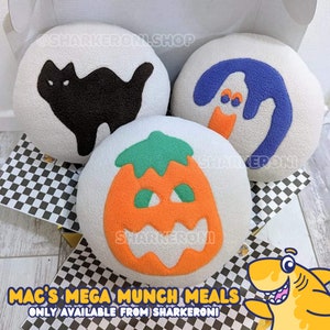 MEGA MUNCH Plush Halloween Cookie Shape Snack Oversize Plushie 11" Toy Fursuit Accessory RTS