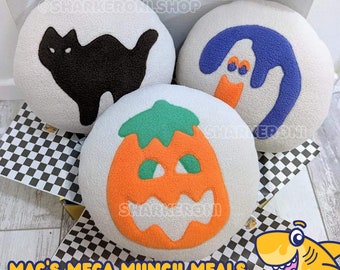 MEGA MUNCH Plush Halloween Cookie Shape Snack Oversize Plushie 10&quot; Toy Fursuit Accessory RTS