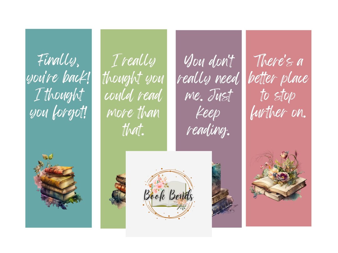 Snarky Bookmark/funny Bookmark/quitter Strip/i Thought You Could Read/bookworm Gift/gift for