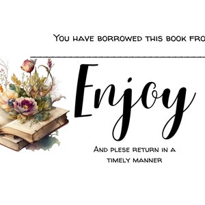 Boek retourlabel/boek behoort tot/uit de bibliotheek van/lenen boek tag/boek minnaar cadeau/bookish accessoires/boek retour tag/boek retourneren label
