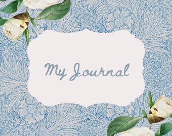 Vintage Botanical Journal Pages: Simple Flower Planner (Digital Download)
