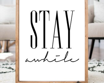 Stay awhile- READ ITEM DETAILS