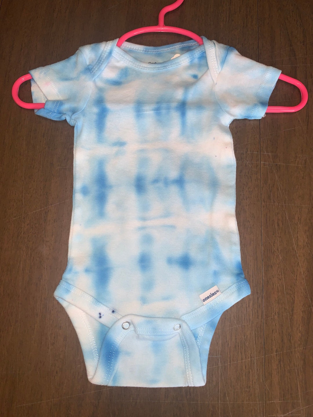 Blue Shibori Style Tie Dye Onesie, 03m Etsy UK
