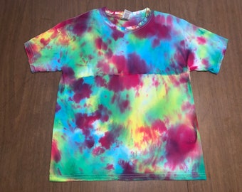 Rainbow Acid Tie Dye Youth size Medium