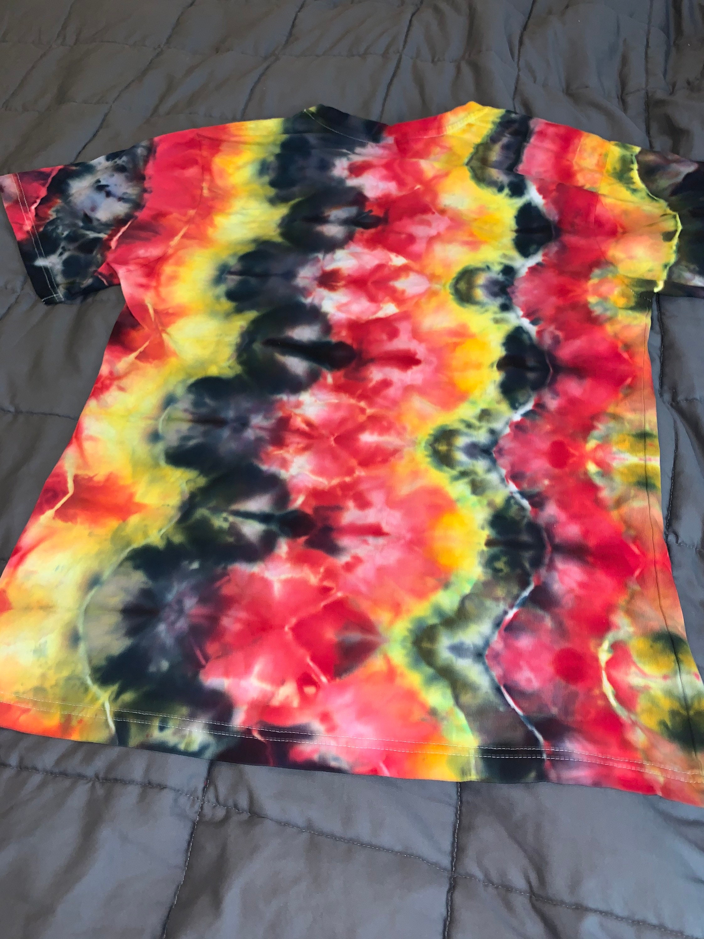 Zig Zag Tie Dye München Hofbräuhaus Beer Upcycled Tshirt Etsy