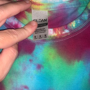 Rainbow Acid Tie Dye Youth size Medium image 3