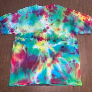 Rainbow Acid Tie Dye Youth size Medium image 2