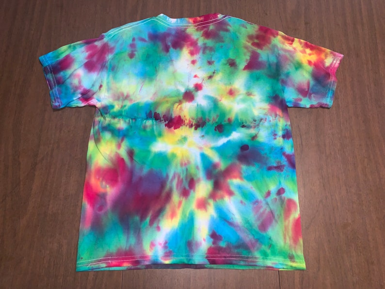 Rainbow Acid Tie Dye Youth size Medium image 2