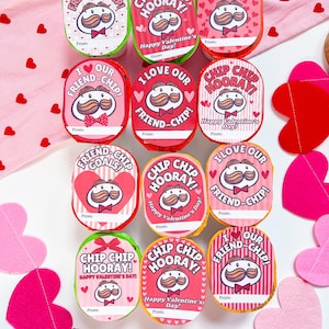 Imprimable Pringles Chips Saint-Valentin, étiquette imprimable pour les vacances étudiantes, cadeau collation pour enfants, étiquette de décoration de taille collation Pringles, cadeau d'anniversaire pour le jour de l'amour