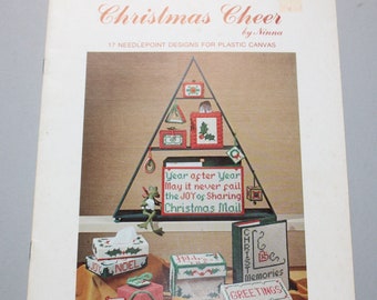 1981 Christmas Cheer by Ninna 17 Needlepoint Designs for Plastic Canvas Book 3 craft book patterns instructions Holidays