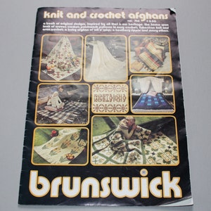1979 Knit and Crochet Afghans Volume 768 by Brunswick crochet and knitting patterns instructions home decor designs blankets throws