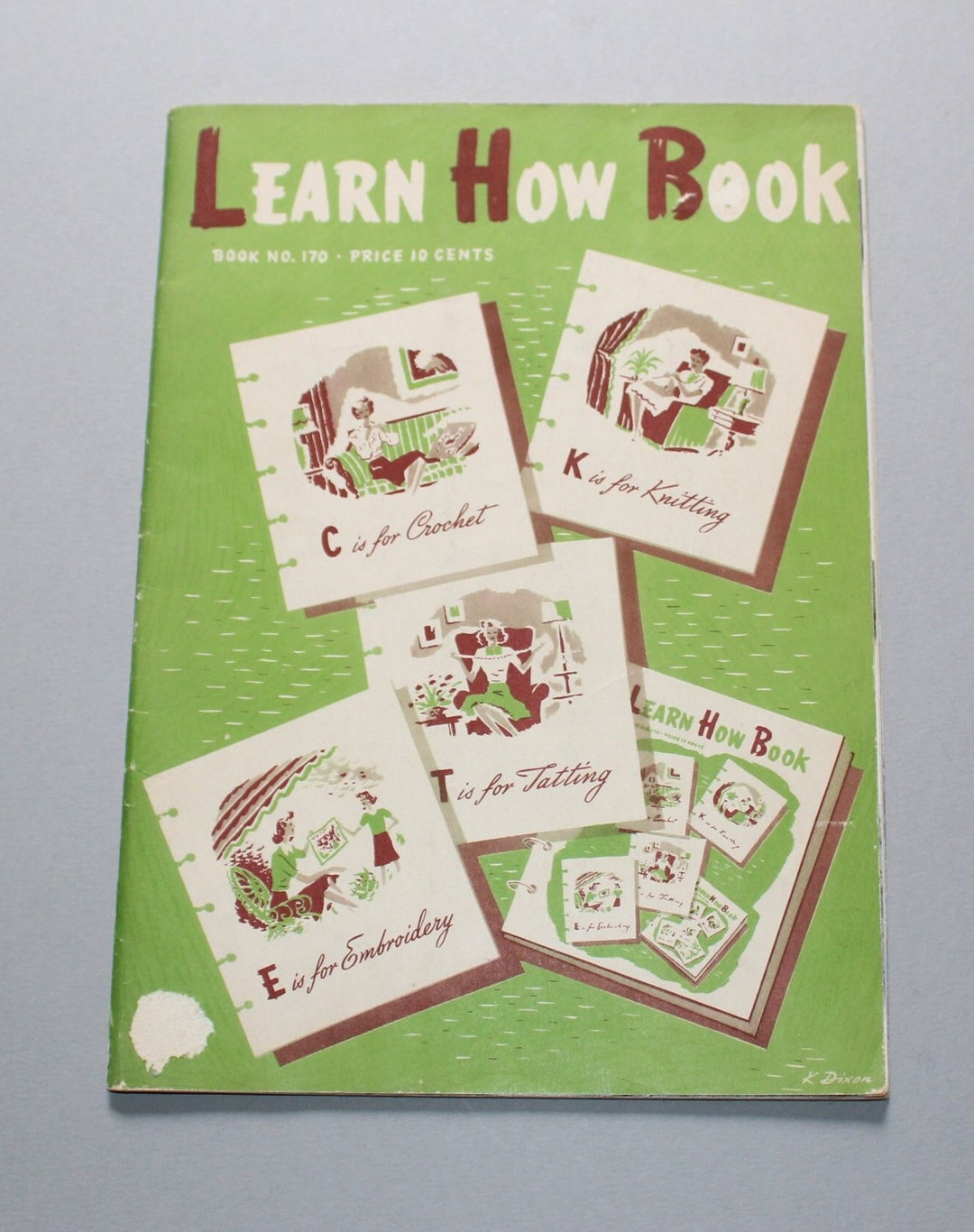 1941 Learn How Book No. 170 Crochet Knit Tatting Stitch Pattern ...