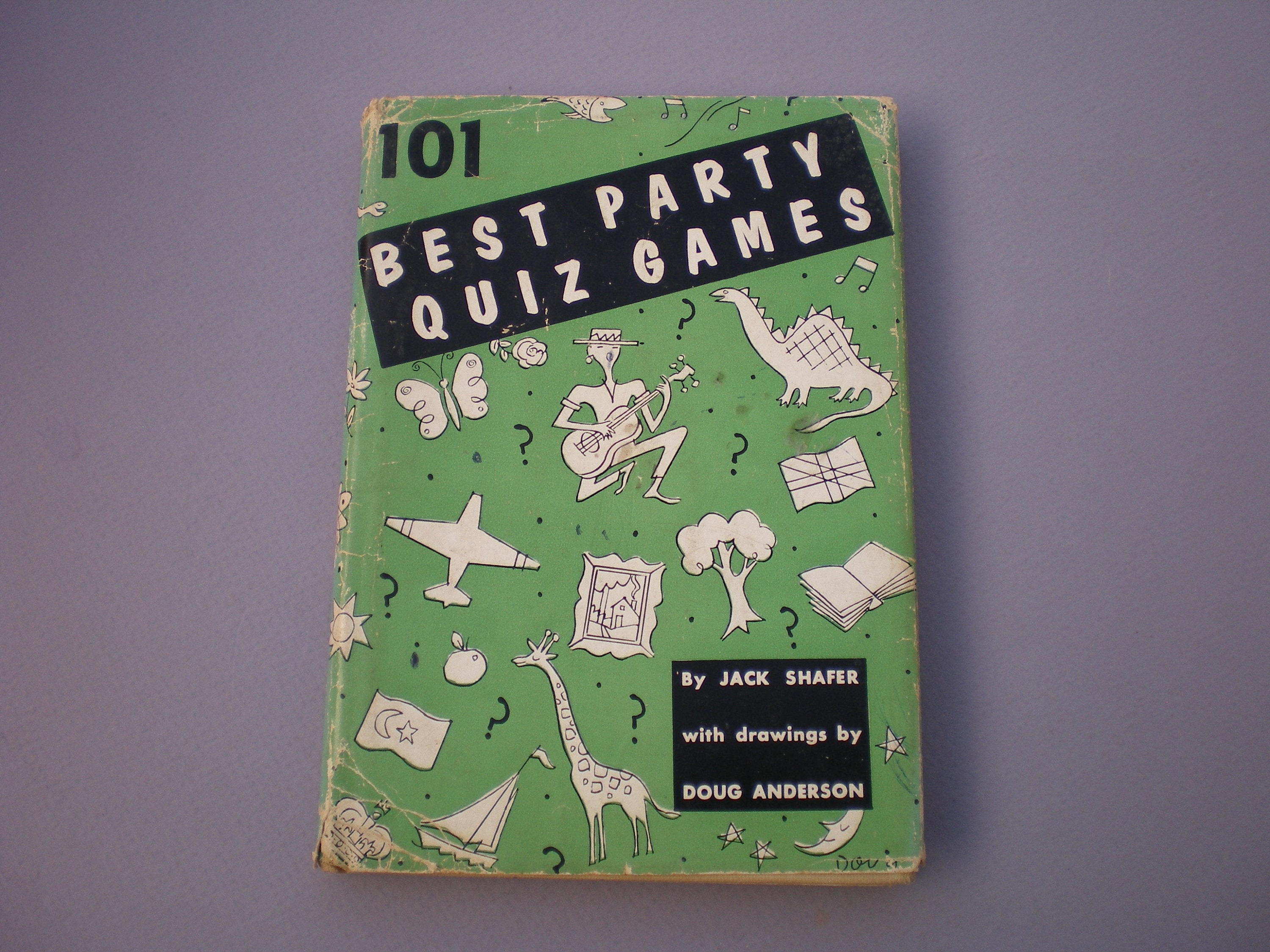 101 Best Party Quiz Games Hard Cover Book by Jack Shafer From Etsy UK