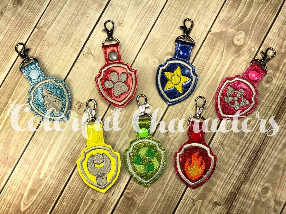 paw patrol luggage tag