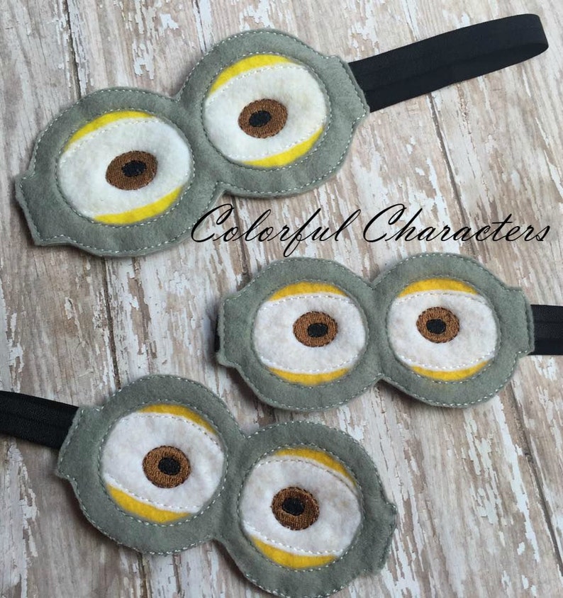 adult headands party favors elastic headbands made to order pretend play Minion Goggles headband kids headbands
