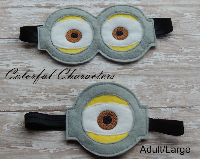 adult headands party favors elastic headbands made to order pretend play Minion Goggles headband kids headbands