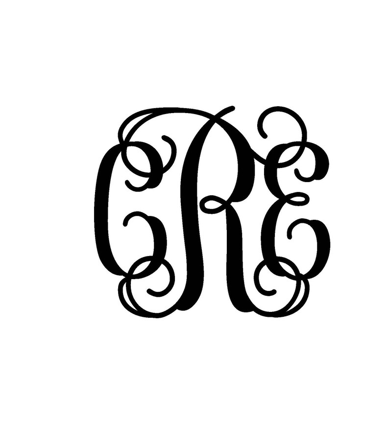 Personalized Monogram Iron On Decal Custom Iron On Letters | Etsy