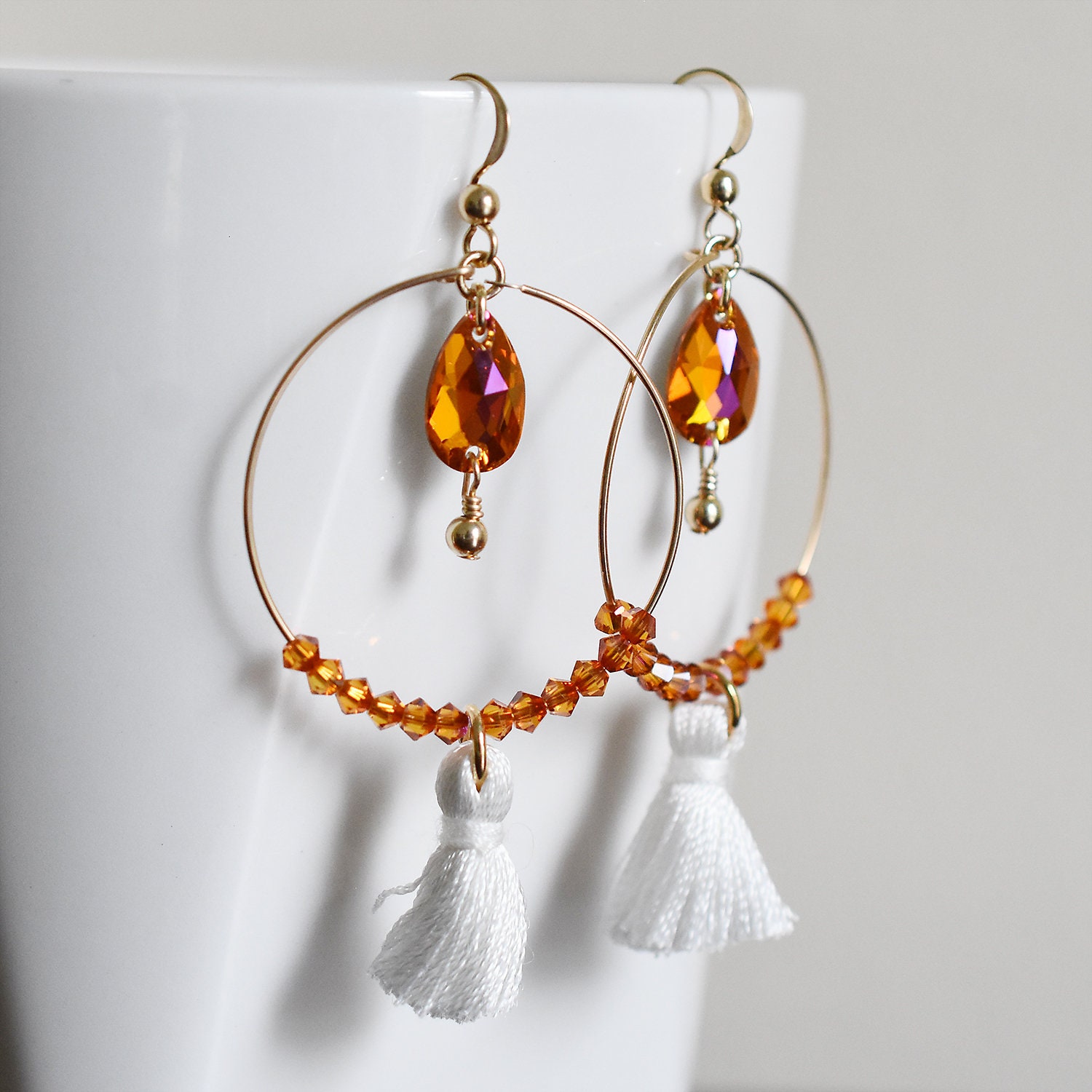 Buy Coral Beaded Earrings Handmade Elegant Boho Wedding Jewelry Online in India - Etsy