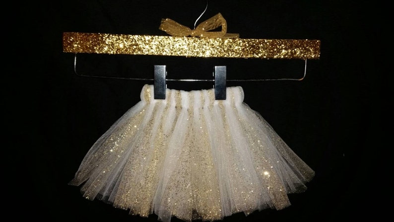 Gold Tutu Glitter Tutu Gold and White Tutu White Tutu Girls Tutu White and Gold Tutu Infant Tutu