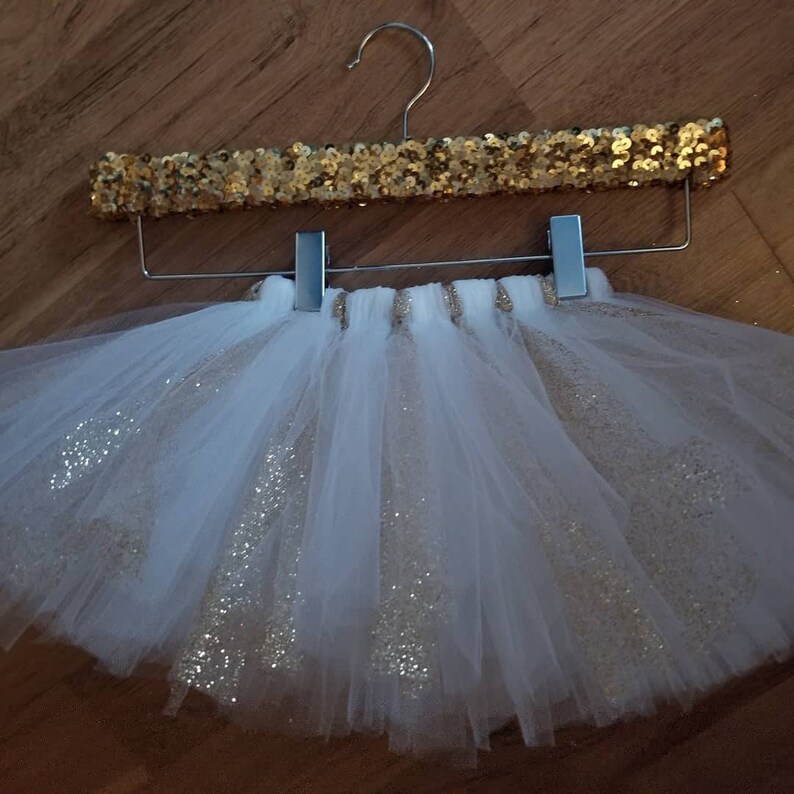 Gold Tutu Glitter Tutu Gold and White Tutu White Tutu Girls Tutu White and Gold Tutu Infant Tutu
