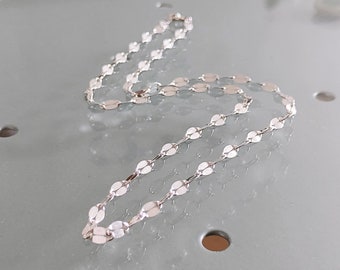 925 silver chain 3.7 mm wide, boho necklace for combining, minimalist jewelry