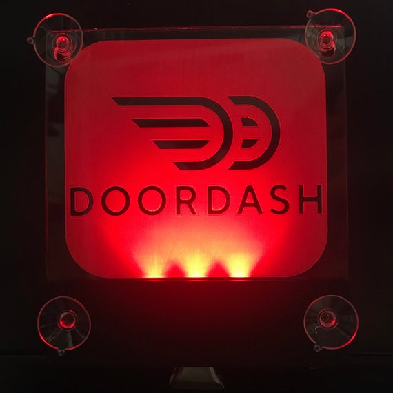 Doordash Delivery Driver Window Sticker Sign Car Truck