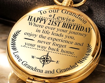 To My Grandson custom Compass, Engraved Compass, Personalized Gift, To My Son Compass,  grandson custom graduation gift