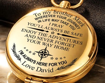 Customized brother Compass, to my brother keepsake gift, compass for brother, sister to brother gift, brother birthday gift