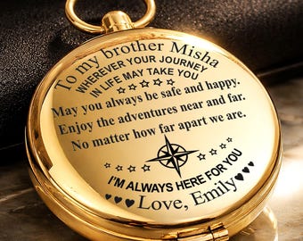Custom brother Compass, to my brother keepsake gift, compass for brother, sister to brother gift, brother birthday gift