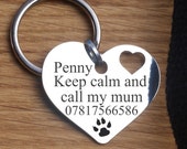 Pet Tag ID, Pet Dog Tag, Metal dog tag, Custom two-sides Dog Tag, Gift box, Hanmade, personal, individual. Metal necklace, alloyed steel