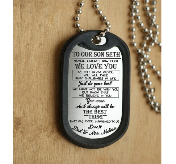 tous dog tag necklace