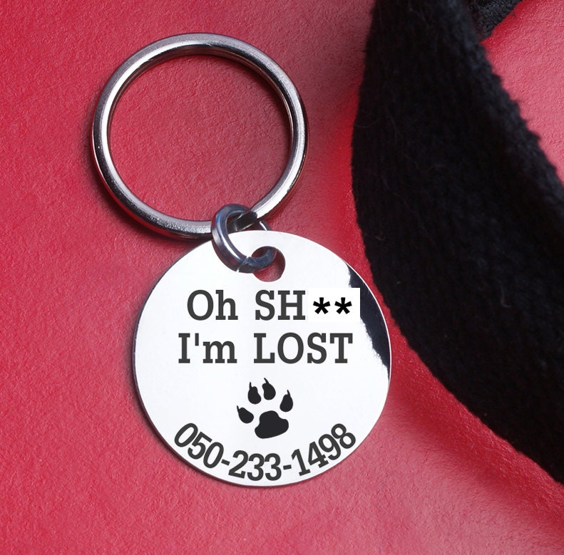 Pet dog tag Dog Tag Custom twosides Gift box Pet Tag Etsy