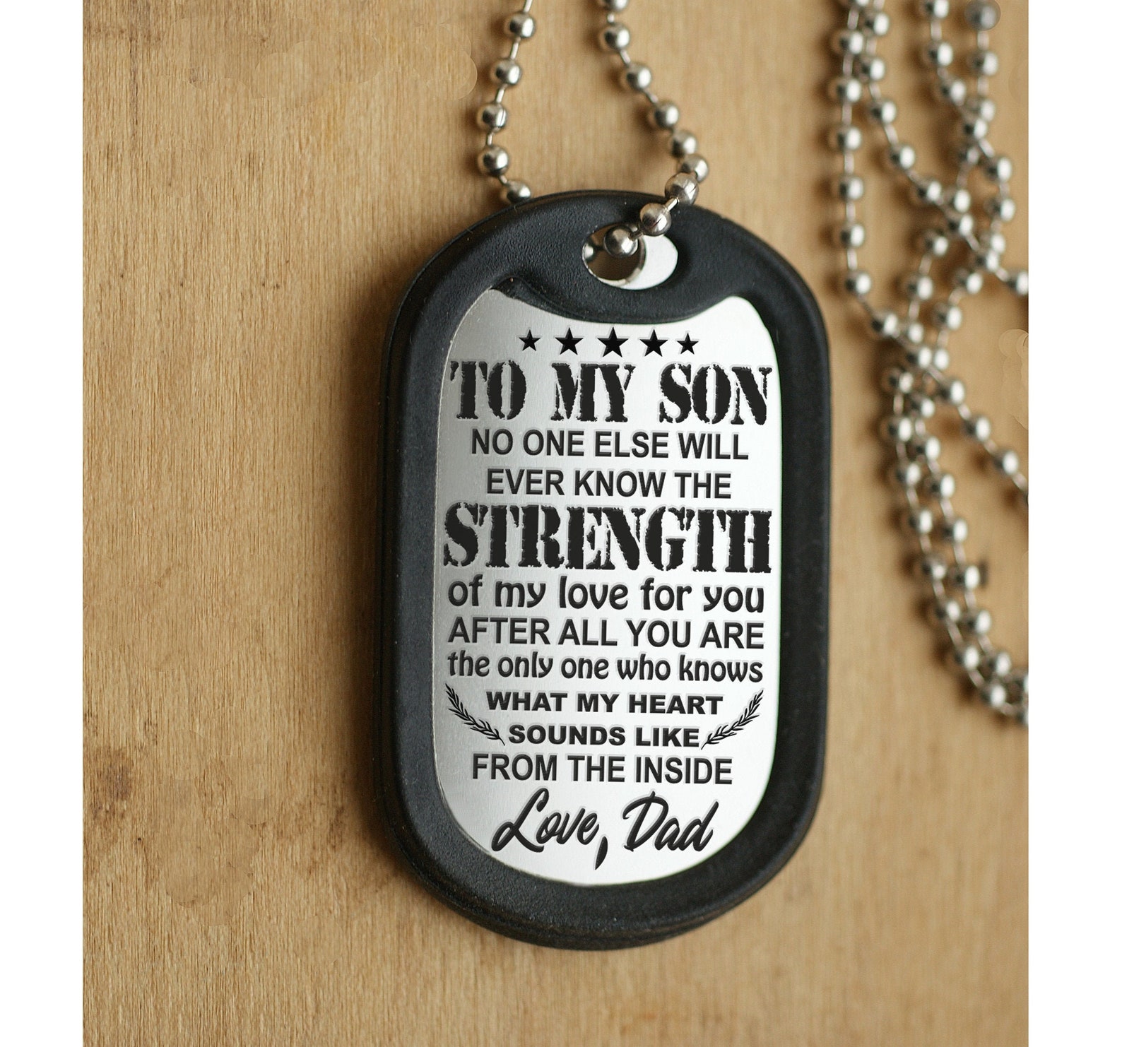 Personalized Gifts for Son Custom Engraved Dog Tag Son Etsy