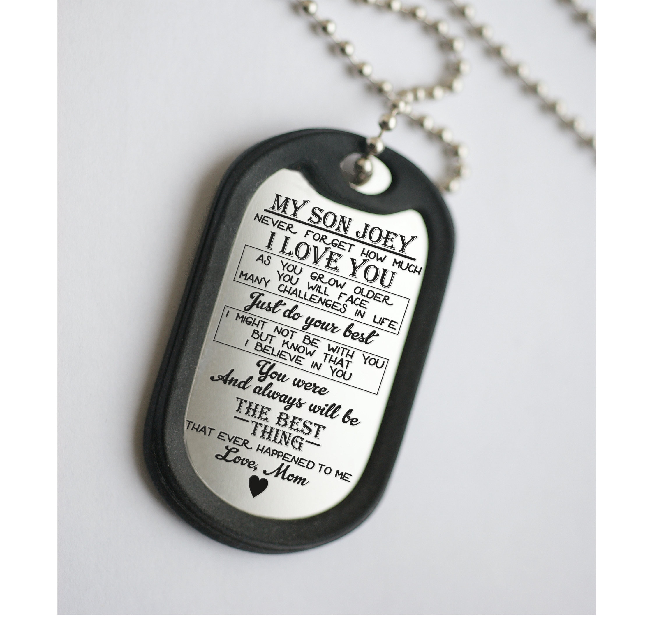 Military Dog Tag Custom Name Son Army Dog Tag, Daughter Birthday Gift