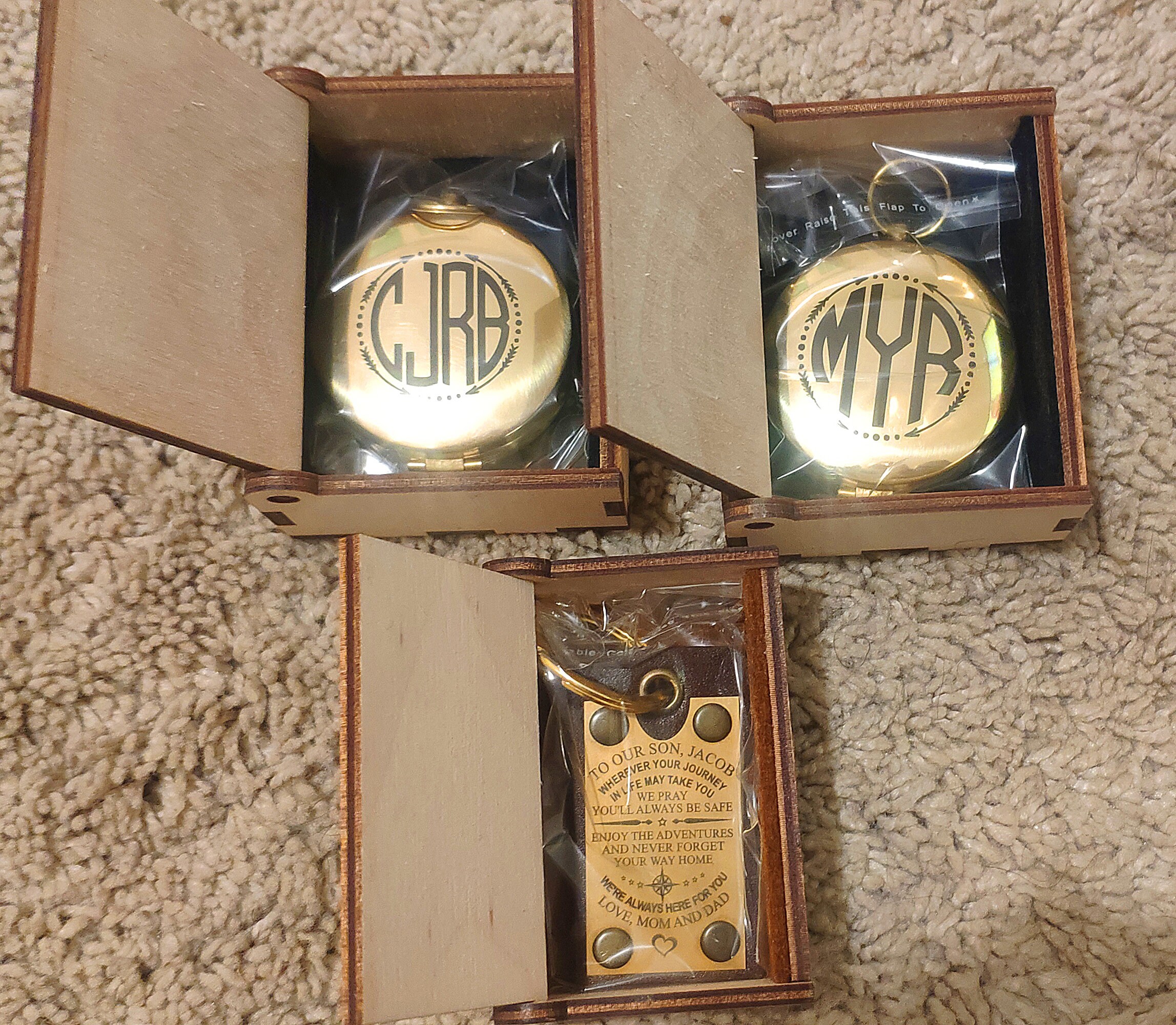 Personalized Engraved Working Compas Custom Son Wedding Gits Grandson ...