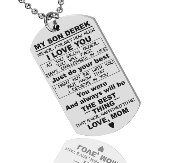 engraved dog tags for son