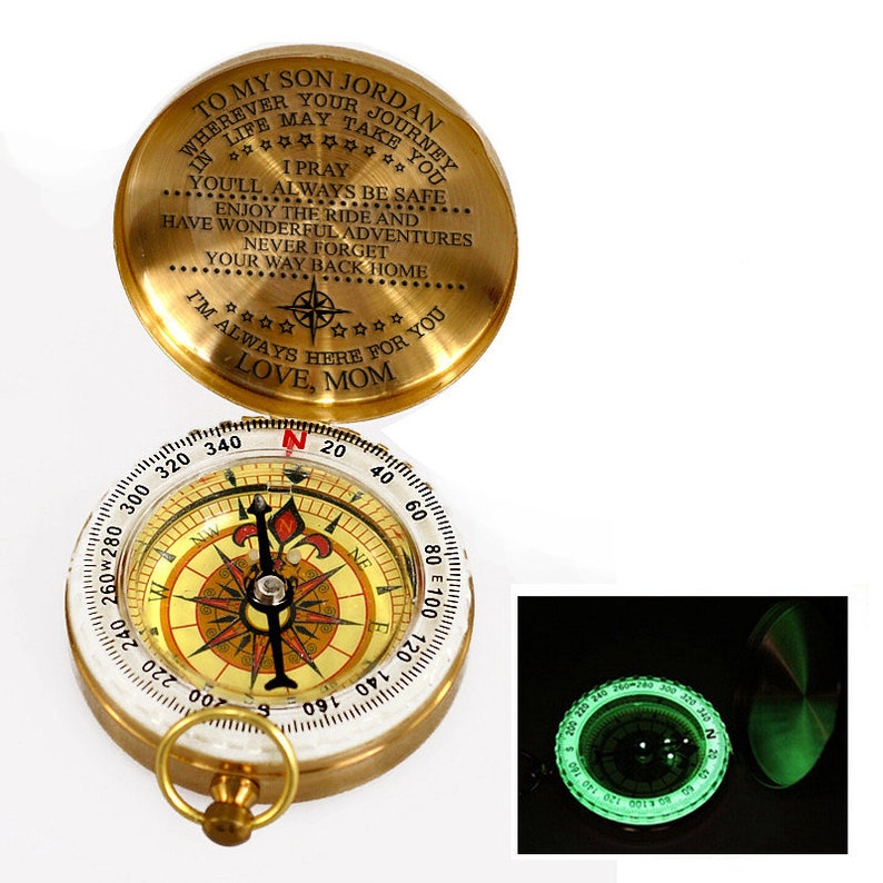 To my son personalized compass graduation gift mom Etsy