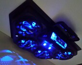 Golf Cart UTV Overhead Stereo Radio Console Bluetooth 4 Blue LED Speaker System