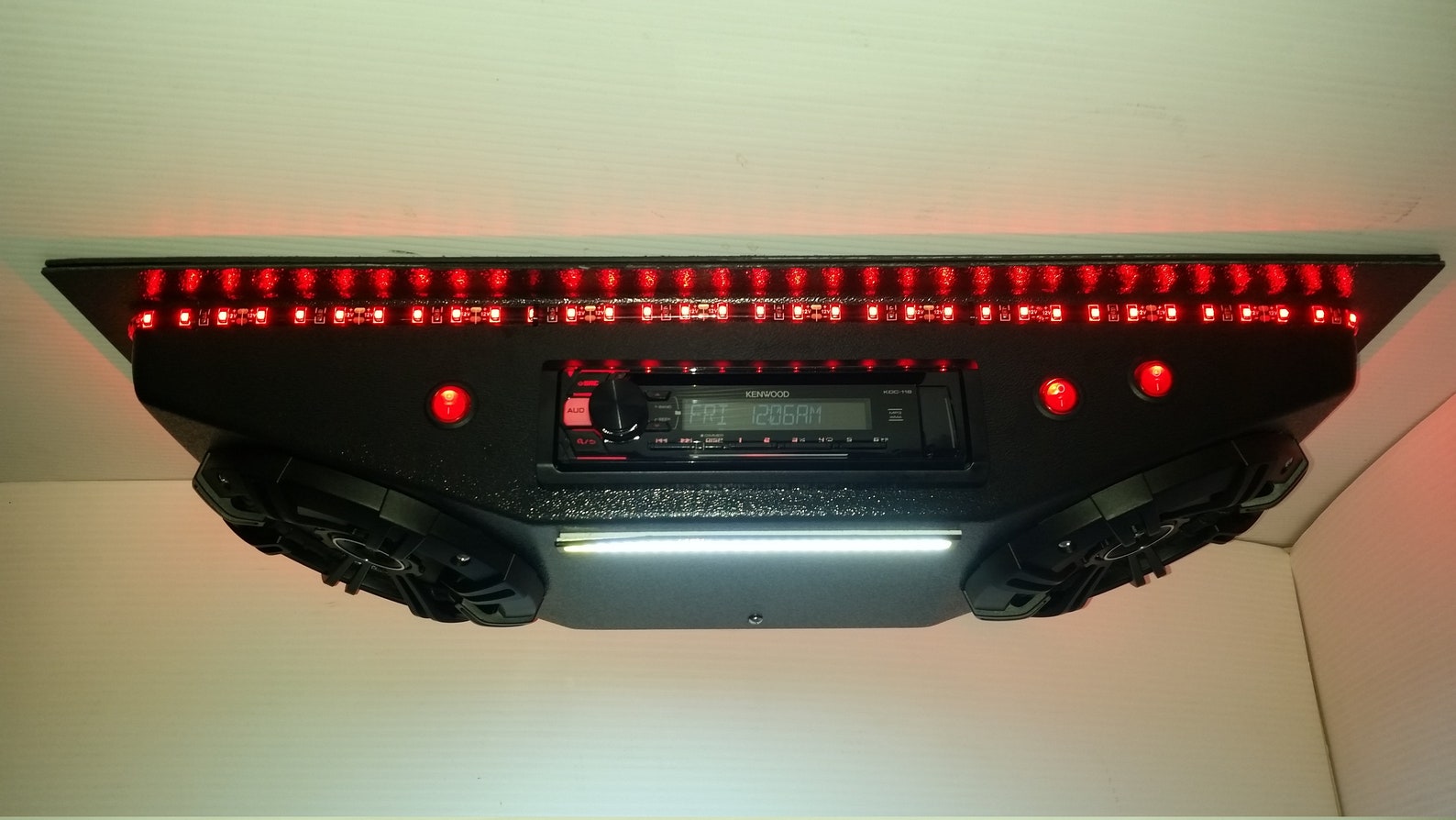 NEW UTV Golf Cart Overhead Radio Console Kenwood Stereo CD Player 6.5 Kickers Etsy