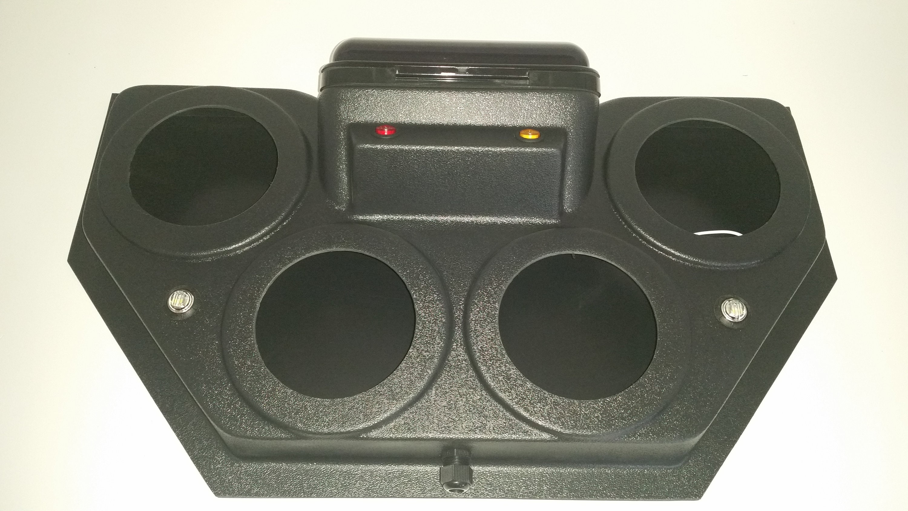 Golf Cart UTV Overhead Stereo Console Radio Housing Holds Four Speakers