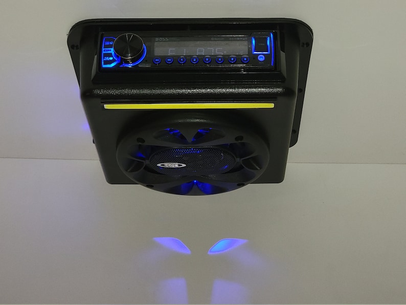 Golf Cart UTV Universal Overhead Stereo Radio Console Bluetooth EZ GO Club Car Yamaha Rzr