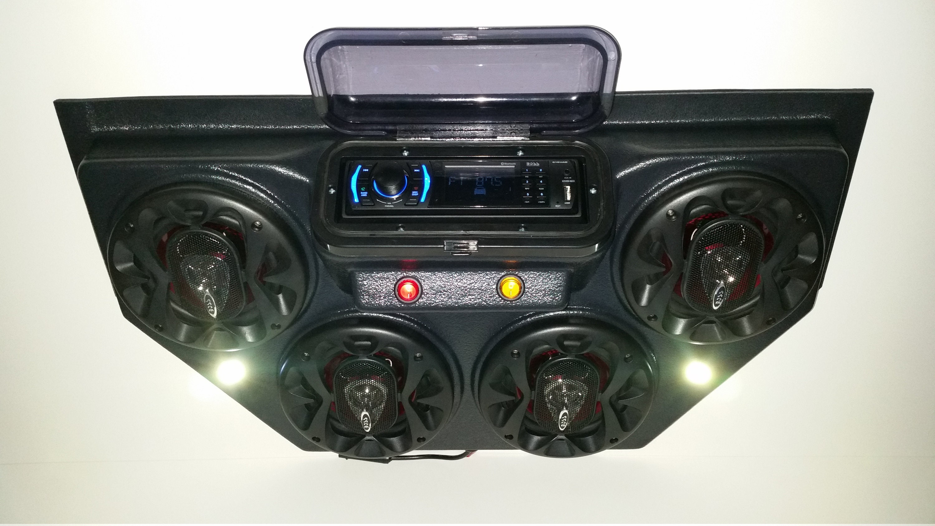 Golf Cart UTV Overhead Stereo Radio Console Bluetooth 4 Etsy