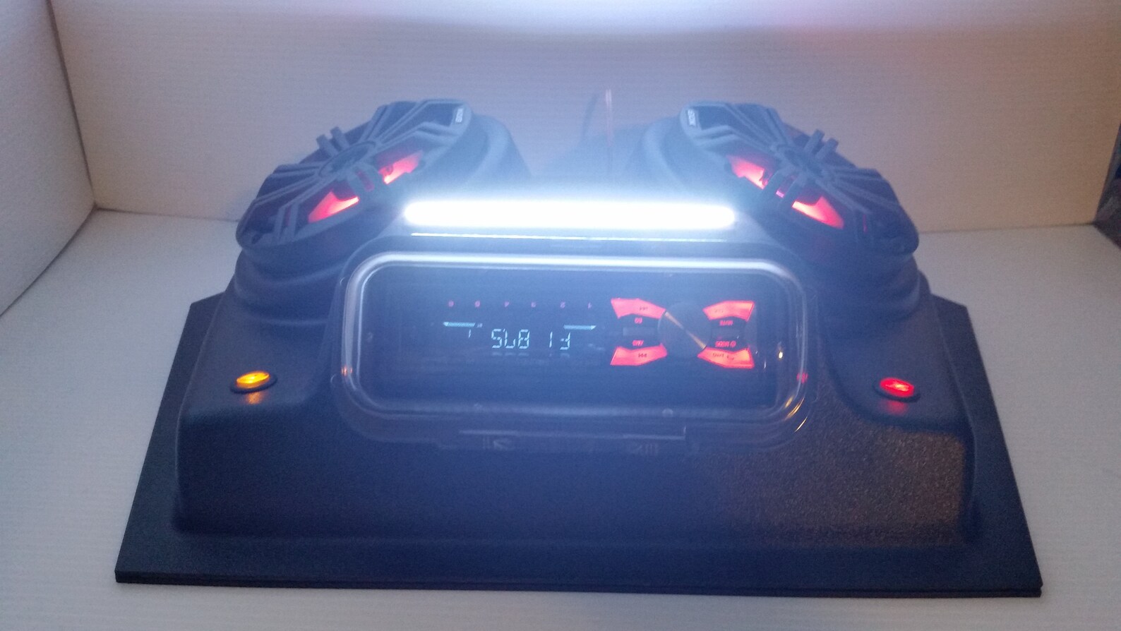 Overhead Stereo Radio Console UTV Polaris RZR Ranger General Golf Cart