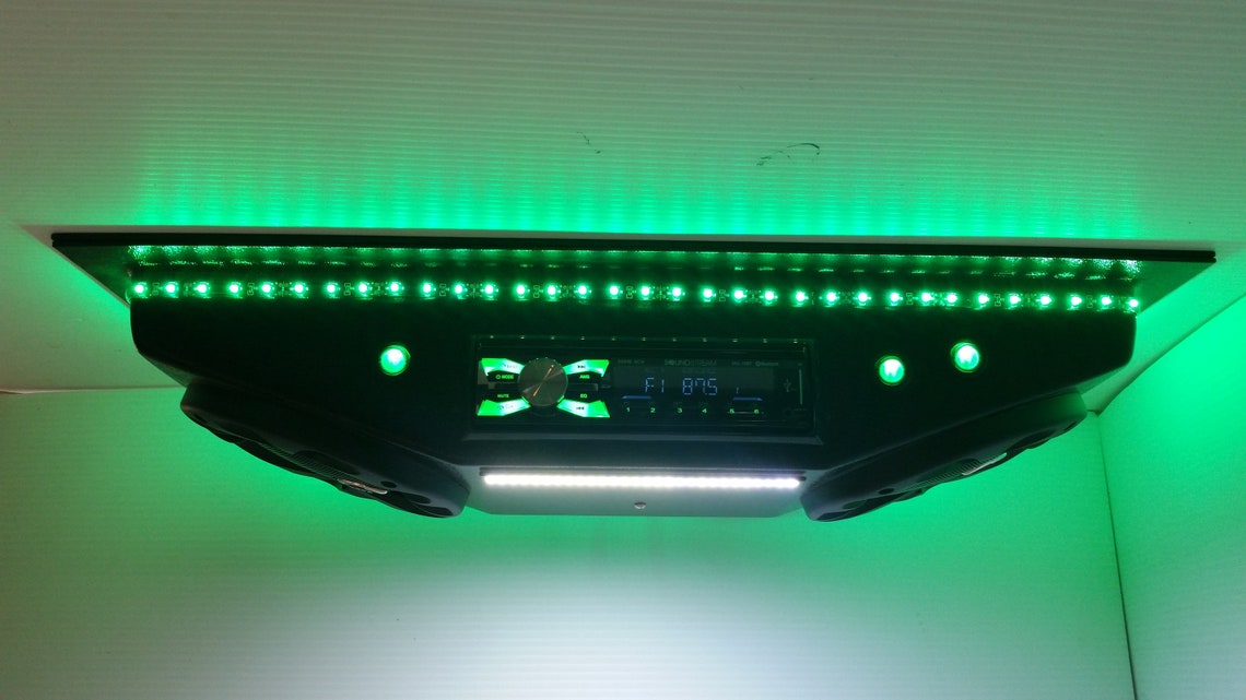 Universal Overhead Stereo Radio Console for Golf Cart UTV RZR Etsy