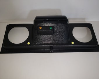 Golf Cart UTV Overhead Stereo Console with Radio 6.5&quot; Speaker Cutouts (EMPTY)